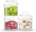 Felli Flip Tite Food Storage Container 5" LARGE Size Airtight Lid Lock Top, Stackable Kitchen Canister for Space Saving, Pantry Fridge Cupboard Organizer, Spice Seasoning Pet Treats Snack (1.1 qt)-Ruum Studio Home