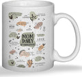 JINYO Boho Floral Mom Coffee Cup, Mother's Day Mugs Cups, Mother Birthday Gifts from Daughter Son, Mom Daily Affirmation Ceramic Coffee Tea Mug 11 oz-Ruum Studio Home
