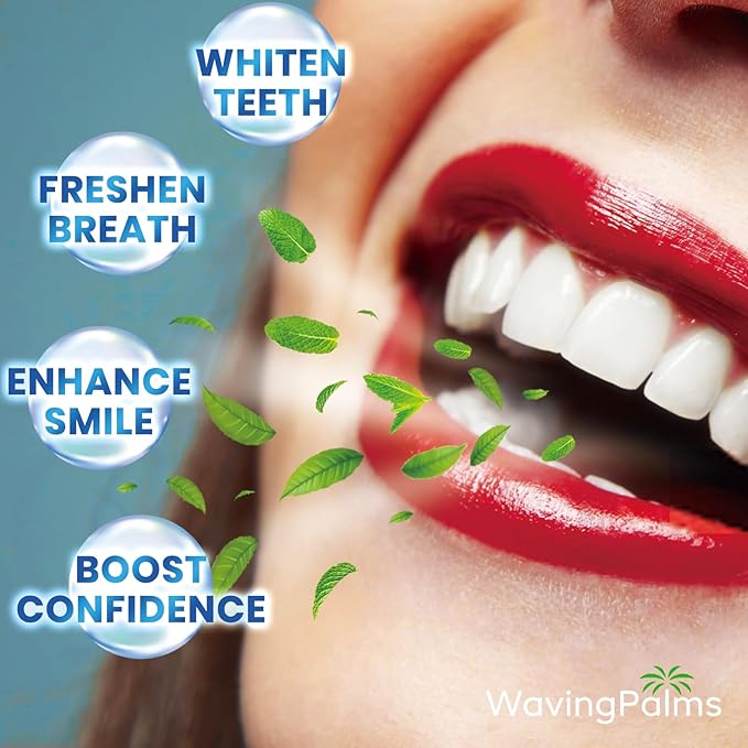 Professional Whitening Strips for Sensitive Teeth:Hydrogen Peroxide-Free Treatments - Effective & Gentle Dental Whitener (42 Count (Pack of 1), Mint)-Ruum Studio Home