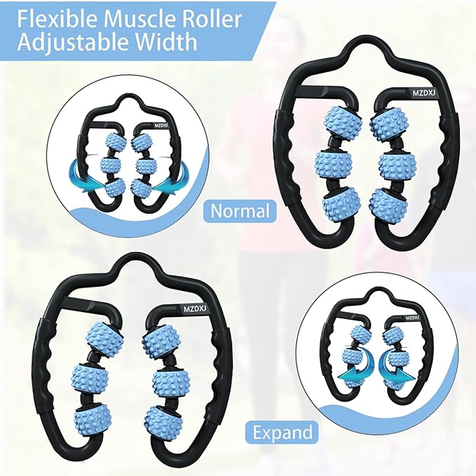 Cellulite Massage Tool Deep Fascia Massager & Dimpled Skin Remover for Legs - Anti-Cellulite Roller Tech with Lymphatic Drainage, Smooth Skin & Pain Relief for Thighs & Buttocks Sculpting-Ruum Studio Home
