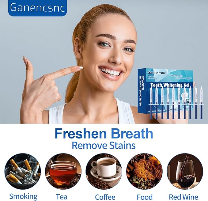 10-Pack Teeth Whitening Gel Refills - Gentle 35% Carbamide Peroxide Formula - Compatible with Teeth whitening Kit,No Sensitive Teeth Whitener-Ruum Studio Home