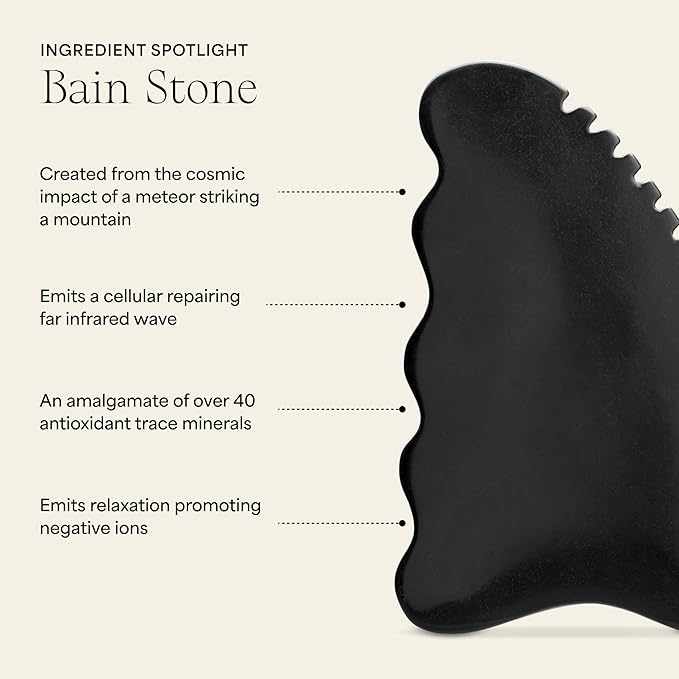 Wildling Aura Stone Gua Sha Body Stone I Body Massage Stone to Tighten, Tone, Sculpt + Smooth I Patented Design Crafted with 100% Authentic Bian Stone-Ruum Studio Home