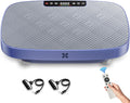 Vibration Plate Exercise Machine, Ultra-Quiet Vibration Plate for Lymphatic Drainage & Body Toning, Whole Body Vibration Platform with Bluetooth, Resistance Bands, Home Gyms Equipment-Ruum Studio Home