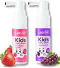 LAB52 Kids Oral Spray, Toddler Toothpaste Helper for Daily Oral Care and Fresh Breath, Children Approved with Fluoride Free for Newborn to Preschoolers, Xylitol (Strawberry & Grape)-Ruum Studio Home