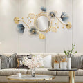 Lucky Monet Wall Art Decor Large Metal Wall Art Modern Geometric Circular Decor Wall Sculptures Wall Hanging Decoration for Living Room Dinning Room Bedroom Entryway Kitchen (Style 3)-Ruum Studio Home