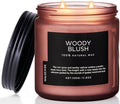 M&SENSE Rose Oudwood Scented Candle, 11.6oz 70 Hours Natural Soy Wax Long Lasting Slow Burning Candles, 2 Wick Relaxing Aromatherapy Gifts for Home Decor-Ruum Studio Home