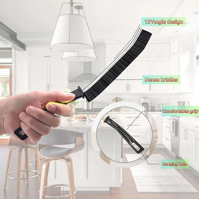 Crevice Cleaning Brush, Multifunctional Cleaning Brush Tool, Bathroom Gap Brush,Grout Brush, Cleaning Tools for Toilet, Bathrooms, Kitchens, Bathtub, Faucets, Sink, Windows，12pcs-Ruum Studio Home