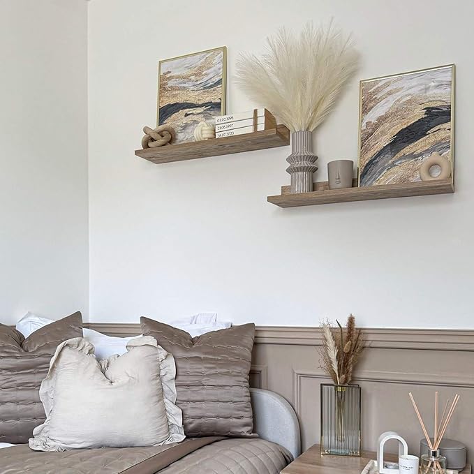 Mobili Fiver, Set of 2 Rachele Shelves, 31.49 in, Oak, Made in Italy-Ruum Studio Home