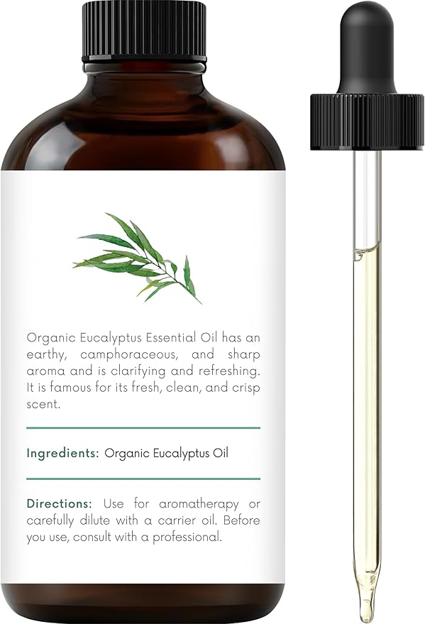 Handcraft Blends Organic Eucalyptus Essential Oil – 1 Fl Oz – 100% Pure and Natural – Premium Grade Essential Oil for Diffuser and Aromatherapy-Ruum Studio Home