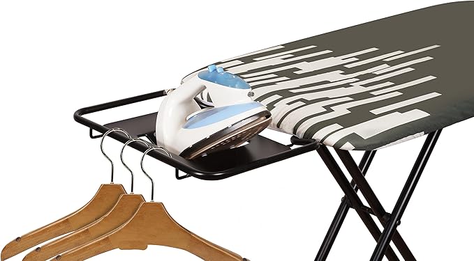 Extra Large Ironing Board with Large Hang Rail and Iron Rest in 63" L x 20" W (with Iron Rest)-Ruum Studio Home