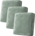 H.VERSAILTEX Velvet Stretch Couch Cushion Cover Plush Cushion Slipcover for Chair Loveseat Sofa Cushion Furniture Protector Seat Cushion Sofa Cover (3 Piece Sofa Cushion Covers, Sea Grass)-Ruum Studio Home