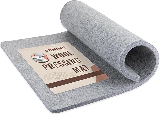 Somime 24x36" Wool Pressing Mat, 100% New Zealand Wool Ironing Mat, Felted Wool Ironing Board for Sewing, Quilting, DIY Crafts, and Embroidery-Ruum Studio Home