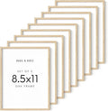 HAUS AND HUES 8.5 X 11 Picture Frame Set of 9 - Certificate Frames 8.5 X 11 Wood Picture Frame, 8.5x11 Picture Frame 8.5x11 Frame Natural Wood Frame, 8.5 X 11 Frame Picture Frame 8.5 X 11-Ruum Studio Home