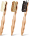3 Pcs Wood Laundry Stain Brush Stain Remover Brushes with Boar Bristle Small Stain Brush for Clothes for Scrubbing Stains from Furniture Fabric Leather(3 Pcs C)-Ruum Studio Home
