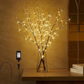 Fudios Lighted Branch Plug in with Timer Willow Branches with Fairy Lights for Vase Twig 32IN 150 LED Outdoor and Indoor Holiday Party Decor-Ruum Studio Home