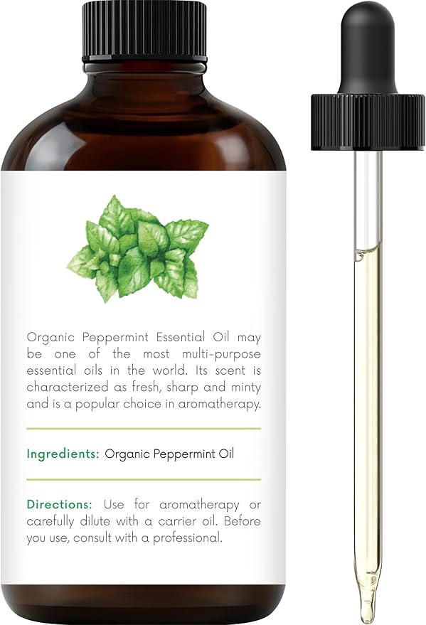 Handcraft Blends Organic Peppermint Essential Oil – 1 Fl Oz – 100% Pure and Natural – Premium Grade Essential Oil for Diffuser and Aromatherapy-Ruum Studio Home