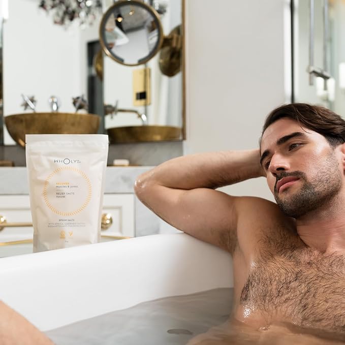 Epsom Salt Bath Salts - Natural Bath Soak for Muscle and Joint Recovery with Arnica, Frankincense and Eucalyptus Essential Oil - Great for Post Workout and Relaxation - 35 Ounce (1Kg)-Ruum Studio Home