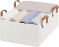 StorageWorks Storage Bins, Fabric Storage Bins for Shelves, Storage Baskets with Metal Frame, Closet Baskets and Bins with Handles, Beige, 2-Pack-Ruum Studio Home