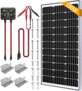 SOLPERK 100W Solar Battery Charger Solar Battery Maintainer + Upgrade 10A MPPT Charge Controller + Adjustable Mount Bracket for Car RV Boat Motorcycle，12V Waterproof Solar Panel Kit Trickle Charging-Ruum Studio Home