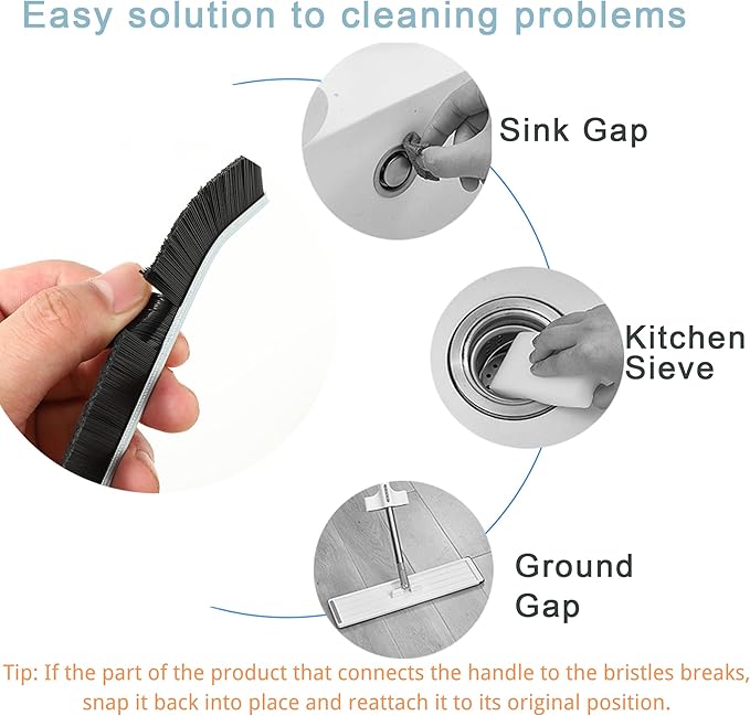 3Pcs Crevice Cleaning Brush Tool, Grout Brush Cleaning Supplies, Home Essentials, Bathroom Cleaning Brush Multifunctional Gap Scrub Hard Bristle Crevice Cleaning Brushes for Household Use-Ruum Studio Home