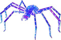 Prismatic Iridescent Giant Spider, 52" Pre-lit Large Outdoor Scary Prismatic Spider Decorations for Halloween 140 LED Light Up Giant Spider Outdoor Halloween Decorations for Garden, Yard, Porch-Ruum Studio Home