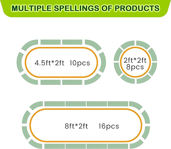 2 Pcs 4.5x2x1.5ft Oval Raised Garden Bed,Galvanized Raised Beds,Open-Ended Base Metal Raised Planter Beds,Garden Bed Outdoor,Planter Raised Boxes for Vegetables,Flowers,Tool-Free Asse,Green-Ruum Studio Home