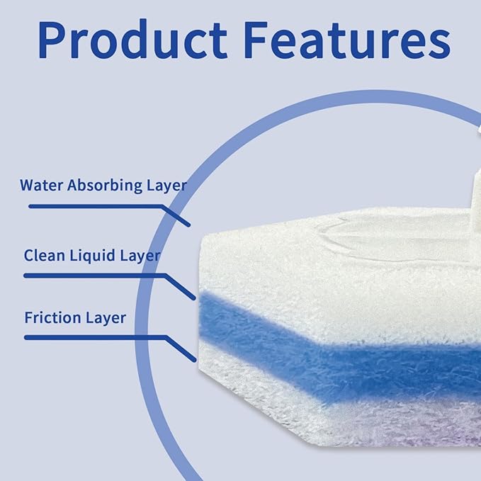 Aimery 100 Counts Blue Disposable Toilet Bowl Cleaning Wand Refills Compatible With Clorox(100,Blue)-Ruum Studio Home