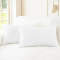 CaliTime Throw Pillow Covers Decorative 12 X 20 Inches Pack of 2 Cozy Chenille Cushion Cases for Couch Sofa Bed Living Room Home True White-Ruum Studio Home