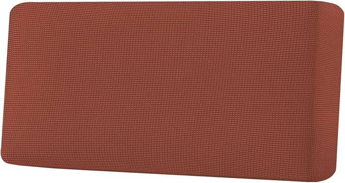 H.VERSAILTEX Super Stretch Individual Seat Cushion Covers Sofa Covers Couch Cushion Covers Slipcover Sets Thick Jacquard Textured Twill Fabric (1 Piece Sofa Cushion Cover, Rust)-Ruum Studio Home