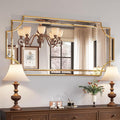 Kelly Miller 24"x48" Large Gold Mirror for Wall, Gold Traditional Wall Mirror Art Decorative Mirror Beveled Full Length Mirror Home Decor for Bathroom Living Room Bedroom Kitchen Farmhouse Entryway-Ruum Studio Home