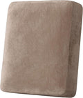 H.VERSAILTEX Velvet Stretch Couch Cushion Cover Plush Cushion Slipcover for Chair Cushion Furniture Protector Seat Cushion Sofa Cover (1 Piece Armchair Cushion Covers, Taupe)-Ruum Studio Home