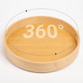 10in Bamboo Lazy Susan Organizer for Countertop and Cabinet with Large and Stable Chassis,Round Rotating Bamboo Tray for Station Organizer,for Kitchen Bathroom Laundry Room (10in)-Ruum Studio Home
