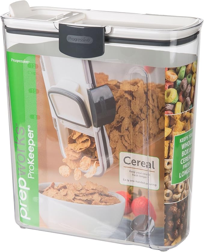 ProKeeper Cereal Storage Container, 3-Quart, Airtight Seal, Dishwasher Safe, BPA-Free Plastic-Ruum Studio Home