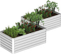 6x3x2 ft Raised Garden Bed, Large Metal Planter Raised Beds, Planters for Outdoor Plants for Vegetables, Flowers, Herbs, Fruits, and Succulents.(2 Pcs)-Ruum Studio Home