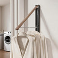 Wall Drying Rack Clothing - Retractable & Foldable Clothes Drying Rack Wall Mounted for Laundry Room Organization | Laundry Room Hanging Rack for Dorm, Closet, Balcony & Indoor/Outdoor Use-Ruum Studio Home