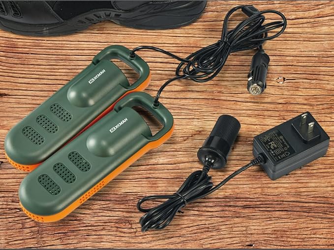 XCMAN Portable Shoe Dryers and Boot Dryer，Boot dryer for winter Boots, Work Boots, Rain Boots, Tennis Shoes, Ski Boot Liners,With integrated fan and heater-Ultra Silent | 12V DC/AC Converter| US Plug-Ruum Studio Home