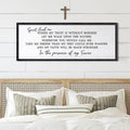 Spirit Lead Me Wall Art Decor 24×10 Inch Christian Scripture Office Inspirational Lyrics Ready to Hang Wooden Framed Sign (Black)-Ruum Studio Home