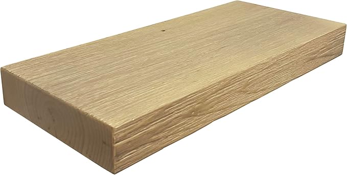 joelsantiques 24 Inch Wooden Floating Shelves for Wall - 24x6x2 in - Made of Natural Wood - Short Heavy Duty Rustic Wall Shelves for Bedroom - Perfect for Bathroom, Kitchen - Natural-Ruum Studio Home