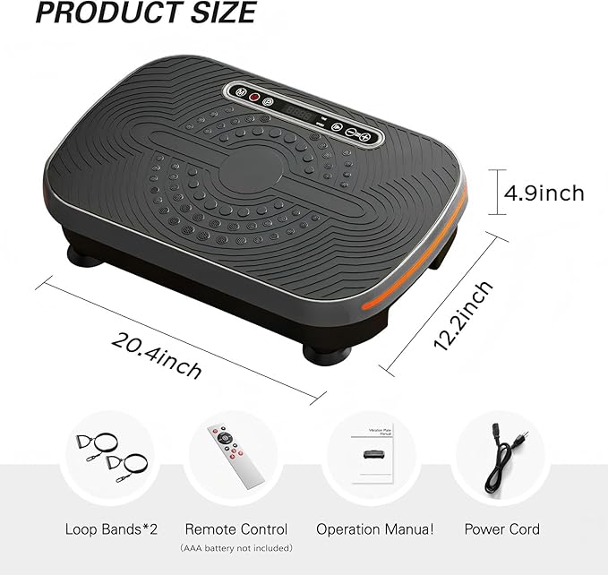 soges Vibration Plate Exercise Machine, Vibrating Exercise Equipment for Whole Body, Vibrate Plate for Home Fitness Workout, Weight Loss, Training-Ruum Studio Home