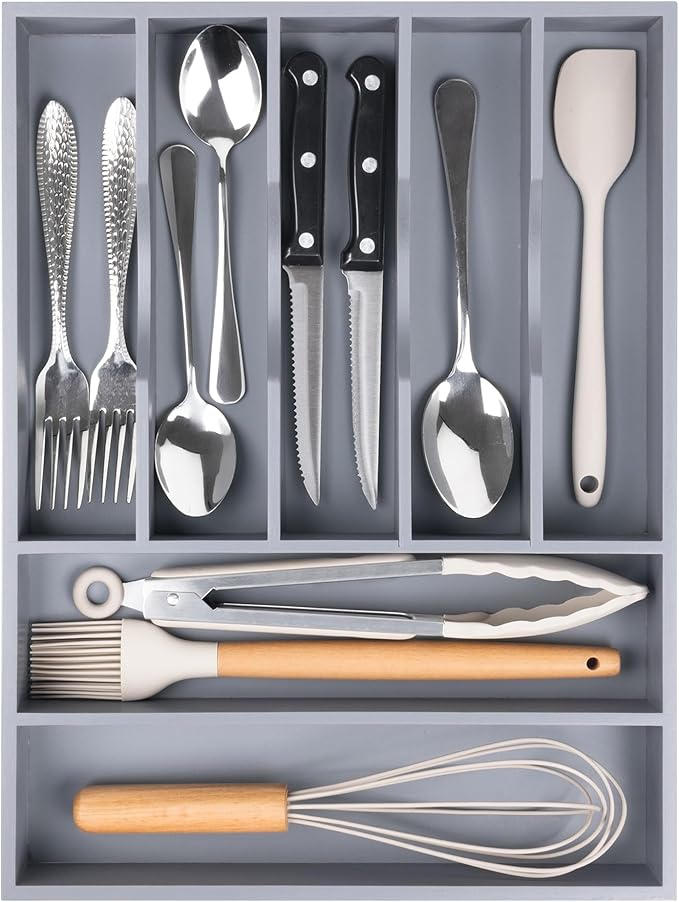 Kitchen Silverware Drawer Organizer and Storage Organizador Small De Cucharas y Tenedores Cubiertos Para Gavetas Cocina Para Gabinete Cajones Cocina Cajones Cocina Para Gabinete Hogar y Cocina Ofertas-Ruum Studio Home
