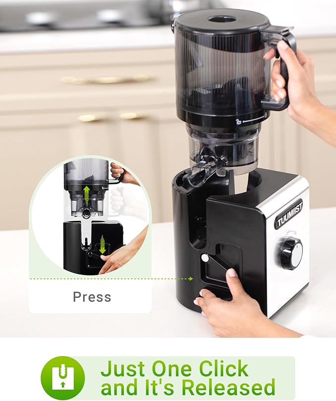 Cold Press Juicer Machines – 6.5'' Large Feed Chute for Whole Fruits & Vegetables, High Juice Yield, Easy To Clean-Ruum Studio Home