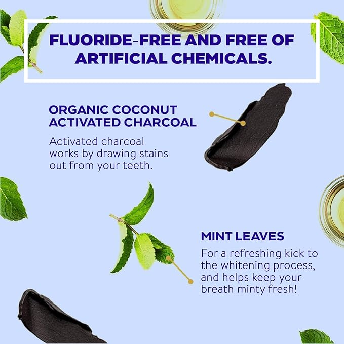 Active Wow Activated Charcoal Toothpaste - for Whitening Teeth, Made with Organic Coconut Oil & Xylitol, Charcoals Activated-Toothpaste (4 Ounce (Pack of 1)-Ruum Studio Home