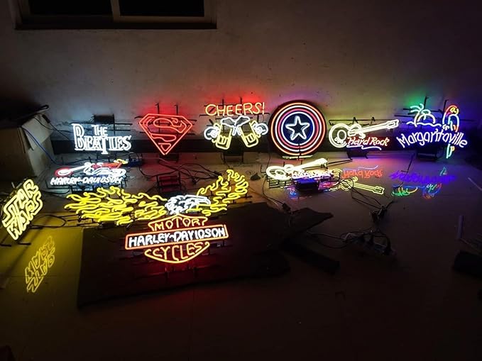 Neon Signs Beer Bar Bedroom Light Compatible For Corona Extra Crown Tree Glass Neon Signs for Office Hotel Pub Cafe Birthday Party Man Cave Neon Light Art Wall Lights 24 X 20 Inches-Ruum Studio Home