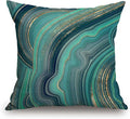 TSSOHU Throw Pillow Cover 18x18 Inch Luxury Green Marble Home Decor Pillowcas Square Cushion Cover for Sofa Bed Couch-Ruum Studio Home