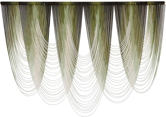 Macrame Wall Hanging Dip-Dyed Large Macrame Wall Decor Yarn Tapestry 57" W x 41" L For Headboard Bedroom Living Room Boho Fiber Home Art-Ruum Studio Home