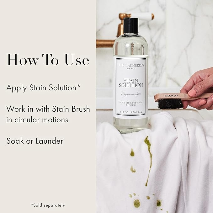 The Laundress Stain Brush, Laundry Brush for Stain Removal, Stain Brush for Clothes, Small Brush for Cleaning Small Spaces, Home Cleaning-Ruum Studio Home