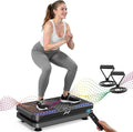 AXV Vibration Plate Fitness Platform Exercise Machine Vibrating Lymphatic Drainage Shaking Full Body Shaker Workout Vibrate Stand Shake Board Sport Gym for Weight Loss Fat Burner for Women Men-Ruum Studio Home