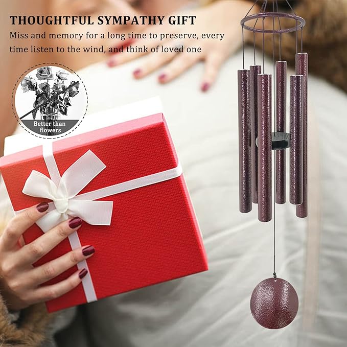 ASTARIN Sympathy Memorial Wind Chimes - Large Deep Tone Outdoor in Memory of Loved Ones - 36 Inch-Ruum Studio Home