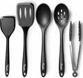 Silicone Cooking Utensils Set, Heat Resistant and large Non Stick Spatulas & Spoons for Kitchen, Ideal BPA Free Kitchen Turners for Frying, Mixing,Serving,Draining,Turning-Ruum Studio Home