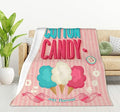 HGOD DESIGNS Candy Throw Blanket Sweet and Colorful Candy Pink Blanket Super Soft Flannel Throw Blanket Lightweight Plush Fuzzy Bed Blanket for Bedding Sofa and Travel 50"X60"-Ruum Studio Home